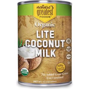 Nature’s Greatest Foods Organic Lite Coconut Milk