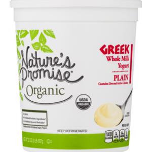 Nature's Promise Organic Whole Milk Greek Yogurt