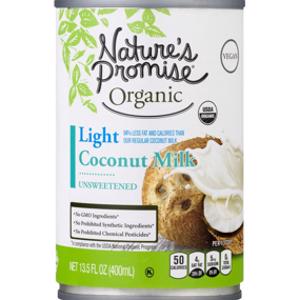 Nature's Promise Organic Light Unsweetened Coconut Milk