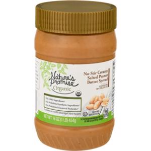 Nature's Promise Organic No-Stir Creamy Salted Peanut Butter