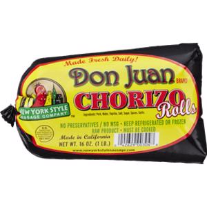 New York Style Sausage Co. Don Juan Chorizo Rolls