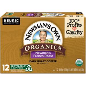 Newman's Own Organic French Roast Coffee Pods