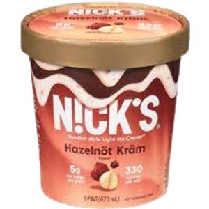 Nick's Hazelnut Kram Light Ice Cream
