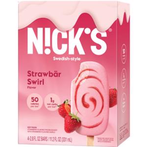 Nick's Strawberry Swirl Ice Cream Bar
