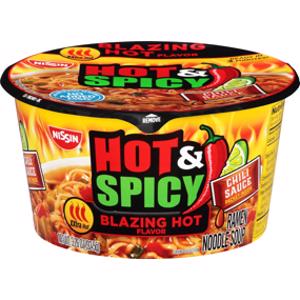Nissin Hot & Spicy Blazing Hot Noodle Bowl