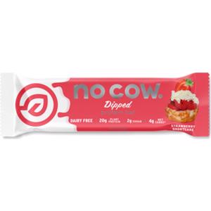 No Cow Dipped Strawberry Shortcake Protein Bar