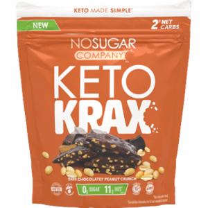 No Sugar Company Dark Chocolatey Peanut Crunch Keto Krax