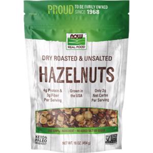 Now Foods Dry Roasted & Unsalted Hazelnuts
