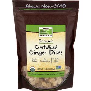 Now Foods Organic Crystallized Ginger Dices