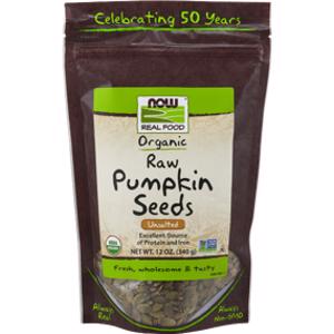 Now Foods Organic Unsalted Raw Pumpkin Seeds