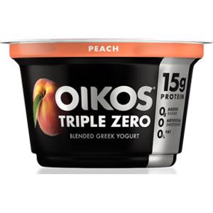 Oikos Triple Zero Peach Greek Yogurt