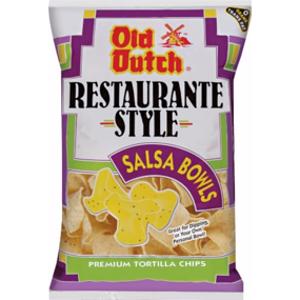 Old Dutch Restaurante Style Salsa Bowl Tortilla Chips