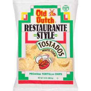 Old Dutch Restaurante Style White Corn Tostados Chips