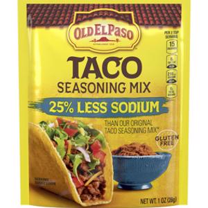 Old El Paso Less Sodium Taco Seasoning Mix