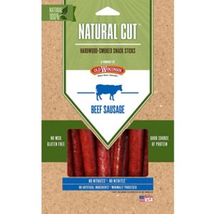 Old Wisconsin Natural Cut Beef Sausage Snack Sticks