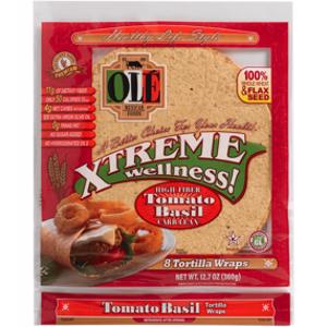 Ole Xtreme Wellness Tomato Basil Tortilla Wraps