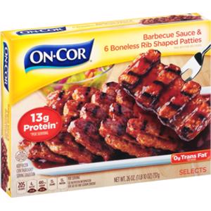 On-Cor BBQ Rib Shaped Patties