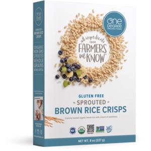 One Degree Organic Foods Sprouted Brown Rice Crisps