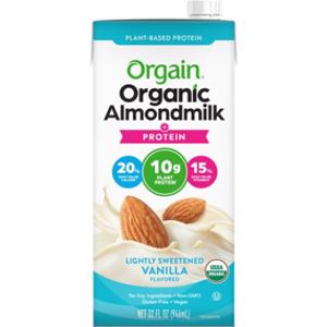 Orgain Organic Lightly Sweetened Vanilla Almond Milk