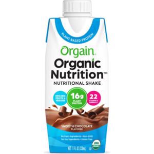 Orgain Smooth Chocolate Vegan Organic Nutrition Shake