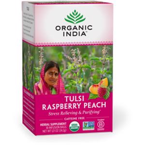 Organic India Tulsi Raspberry Peach Tea