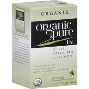 Organic & Pure Lemon Decaf Green Tea