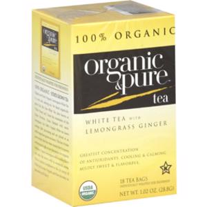 Organic & Pure Lemongrass Ginger White Tea