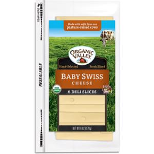 Organic Valley Baby Swiss Cheese Slices