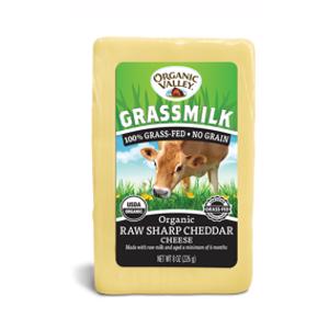 Organic Valley Grassmilk Raw Sharp Cheddar Cheese