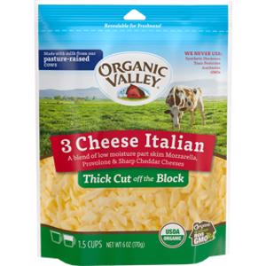 Organic Valley Shredded 3 Cheese Italian Blend