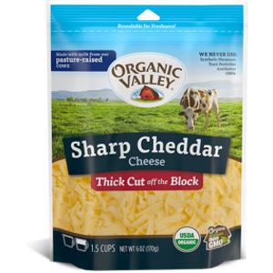 Organic Valley Shredded Sharp Cheddar Cheese
