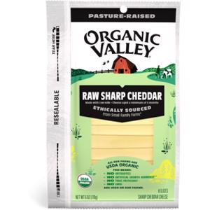 Organic Valley Sliced Raw Sharp Cheddar Cheese