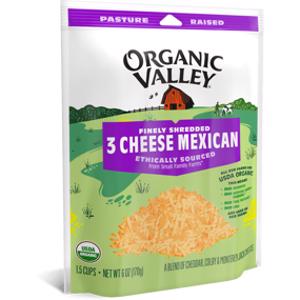 Organic Valley Thick Cut 3 Cheese Mexican Blend