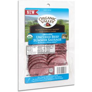 Organic Valley Uncured Beef Summer Sausage Slices