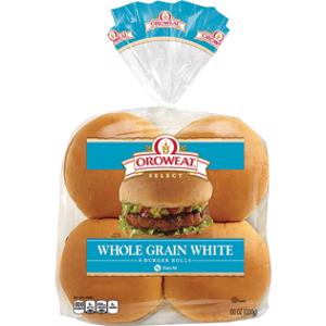 Oroweat Whole Grain White Burger Rolls