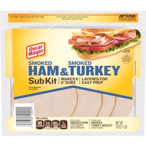 Oscar Mayer Smoked Ham & Turkey Sub Kit