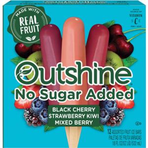 Outshine Black Cherry, Strawberry Kiwi & Mixed Berry No Sugar Fruit Ice Bar