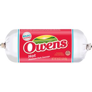 Owens Hot Pork Sausage Roll