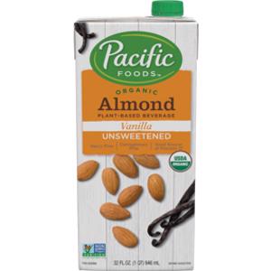 Pacific Foods Organic Unsweetened Vanilla Almond Milk