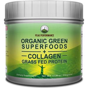 Peak Performance Organic Green Superfoods + Collagen