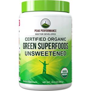Peak Performance Organic Unsweetened Green Superfoods