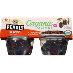 Pearls Organic Sliced Ripe Olive Cups