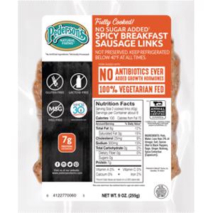 Pederson’s Farms No Sugar Added Spicy Breakfast Sausage Links
