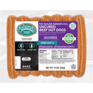 Pederson’s Farms No Sugar Added Uncurred Beef Hot Dogs