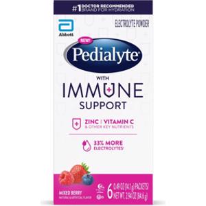 Pedialyte Immune Support Mixed Berry Electrolyte Powder