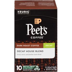 Peet's House Blend Decaf Coffee Pods