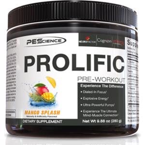 PEScience Prolific Pre-Workout Mango Splash