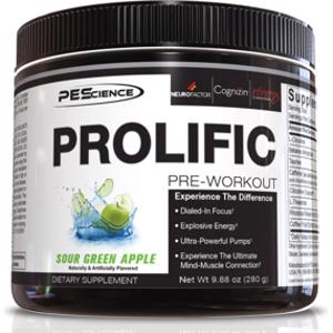 PEScience Prolific Pre-Workout Sour Green Apple