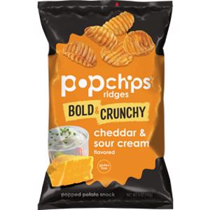 popchips Cheddar & Sour Cream Ridges