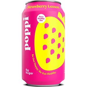 Poppi Strawberry Lemon Prebiotic Soda